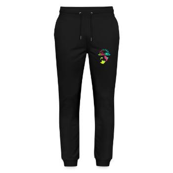 Lausanne Switzerland Souvenir - Stanley/Stella Mover Unisex Organic Jogging Trousers - black - Front - Marisol (170cm) & Nik (191cm)