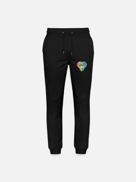 Beagle Dog Retro - Stanley/Stella Mover Unisex Organic Jogging Trousers - black