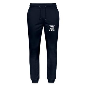 Un Super Coach Cadeau Entraîneur Sportif Humour - Pantalon de jogging bio MOVER Stanley/Stella unisexe - marine - Devant - Marisol (170cm) & Nik (191cm)
