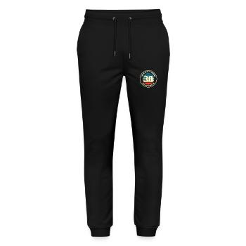 30. Geburtstag so sieht man mit 30 Retro Geschenk - Stanley/Stella Unisex Bio Jogginghose Mover  - Schwarz - Vorne - Marisol (170cm) & Nik (191cm)