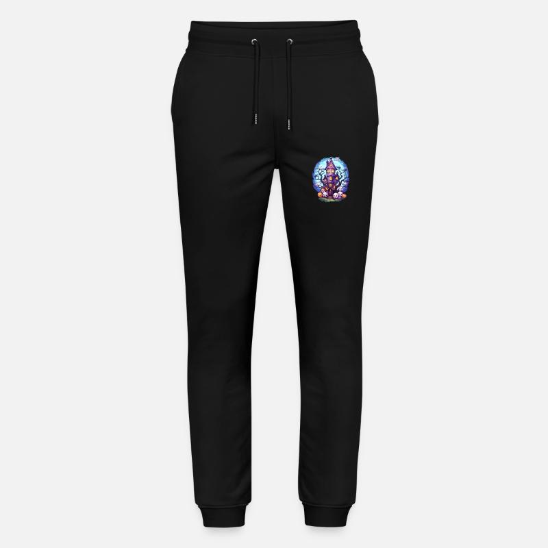 Maison hantée d’anime - Pantalon de jogging bio MOVER Stanley/Stella unisexe - noir