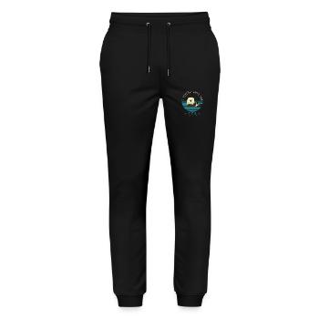 Sea Otter Saying Funny Otter Gift - Stanley/Stella Mover Unisex Organic Jogging Trousers - black - Front - Marisol (170cm) & Nik (191cm)