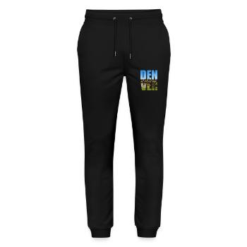 Denver États-Unis Souvenir - Pantalon de jogging bio MOVER Stanley/Stella unisexe - noir - Devant - Marisol (170cm) & Nik (191cm)