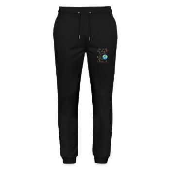Dear person behind me - Stanley/Stella Mover Unisex Organic Jogging Trousers - black - Front - Marisol (170cm) & Nik (191cm)