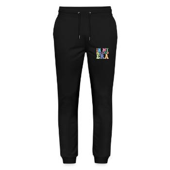 Mexico Retro Groovy - Stanley/Stella Mover Unisex Organic Jogging Trousers - black - Front - Marisol (170cm) & Nik (191cm)