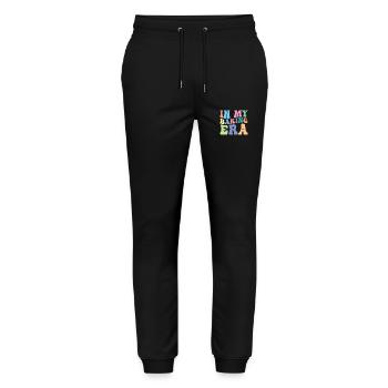 Cuisiner Retro Groovy dans mon - Pantalon de jogging bio MOVER Stanley/Stella unisexe - noir - Devant - Marisol (170cm) & Nik (191cm)