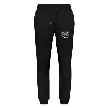 I'll be in my office the Garden Work with Flowers - Stanley/Stella Unisex Bio Jogginghose Mover  - Schwarz - Vorne - Marisol (170cm) & Nik (191cm)