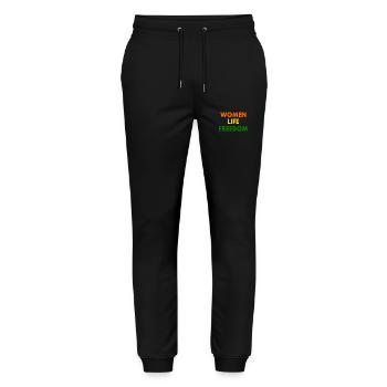 Women life freedom iran - Stanley/Stella Mover Unisex Organic Jogging Trousers - black - Front - Marisol (170cm) & Nik (191cm)