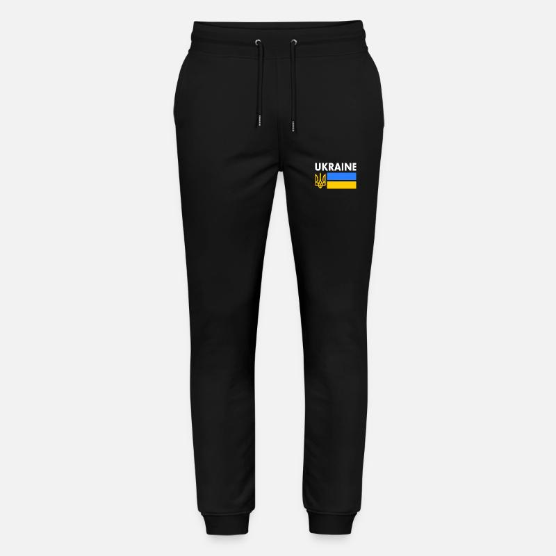 Ukraine - Stanley/Stella Unisex Bio Jogginghose Mover - Schwarz