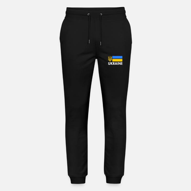 Ukraine - Stanley/Stella Unisex Bio Jogginghose Mover  - Schwarz