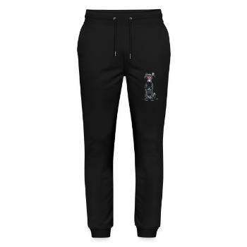 Deutsche Dogge - Stanley/Stella Unisex Bio Jogginghose Mover  - Schwarz - Vorne - Marisol (170cm) & Nik (191cm)