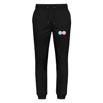 JAHRESTAG. ALLES GUTE ZUM GEBURTSTAG!. ALLES GUTE ZUM GEBURTSTAG!. - Stanley/Stella Unisex Bio Jogginghose Mover  - Schwarz - Vorne - Marisol (170cm) & Nik (191cm)