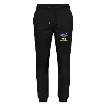 I'm A Dental Assistant What Is Your Superpower? - Stanley/Stella Mover Unisex Organic Jogging Trousers - black - Front - Marisol (170cm) & Nik (191cm)