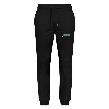 Ukraine - Stanley/Stella Mover Unisex Organic Jogging Trousers - black - Front - Marisol (170cm) & Nik (191cm)