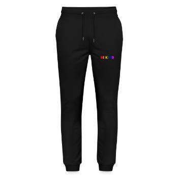 Be kind - Stanley/Stella Unisex Bio Jogginghose Mover  - Schwarz - Vorne - Marisol (170cm) & Nik (191cm)