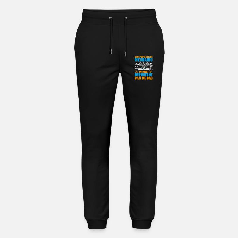 Manche Leute nennen mich Mechaniker - Stanley/Stella Unisex Bio Jogginghose Mover - Schwarz