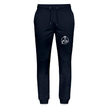 Ich backe für Dich gruseliger Bäckerzombie - Stanley/Stella Unisex Bio Jogginghose Mover  - Navy - Vorne - Marisol (170cm) & Nik (191cm)
