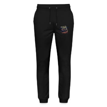 Vintage 1981 1981 cassette - Vintage since 1981 - Stanley/Stella Mover Unisex Organic Jogging Trousers - black - Front - Marisol (170cm) & Nik (191cm)