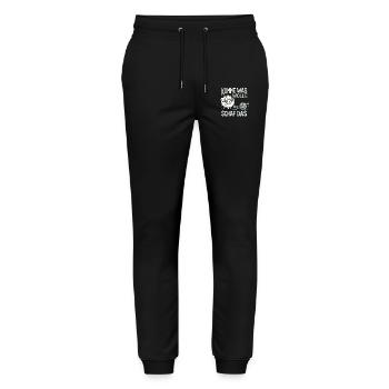 Come what do I want sheep that - Stanley/Stella Mover Unisex Organic Jogging Trousers - black - Front - Marisol (170cm) & Nik (191cm)