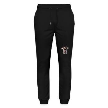 Puppy Love Cute Dog - Stanley/Stella Mover Unisex Organic Jogging Trousers - black - Front - Marisol (170cm) & Nik (191cm)