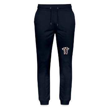 Puppy Love Cute Dog - Pantalon de jogging bio MOVER Stanley/Stella unisexe - marine - Devant - Marisol (170cm) & Nik (191cm)