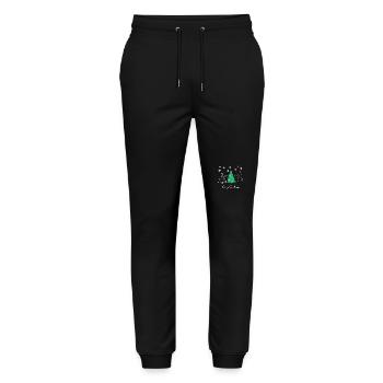 Merry Christmas - Stanley/Stella Mover Unisex Organic Jogging Trousers - black - Front - Marisol (170cm) & Nik (191cm)