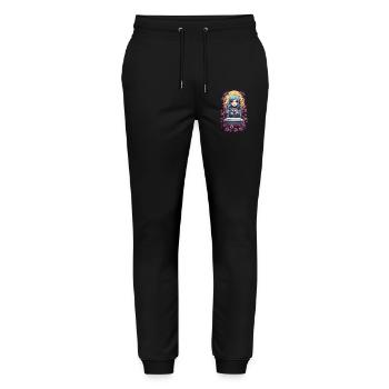 Gothic Anime Kawaii Girl with Roses Victorian - Stanley/Stella Mover Unisex Organic Jogging Trousers - black - Front - Marisol (170cm) & Nik (191cm)