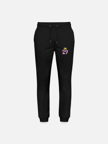 29 Number Krone - Stanley/Stella Mover Unisex Organic Jogging Trousers - black