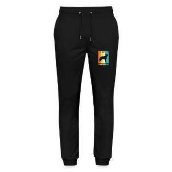 Hund Deutscher Schäferhund - Stanley/Stella Unisex Bio Jogginghose Mover  - Schwarz - Vorne - Marisol (170cm) & Nik (191cm)