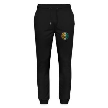 Florian - Pantalon de jogging bio MOVER Stanley/Stella unisexe - noir - Devant - Marisol (170cm) & Nik (191cm)