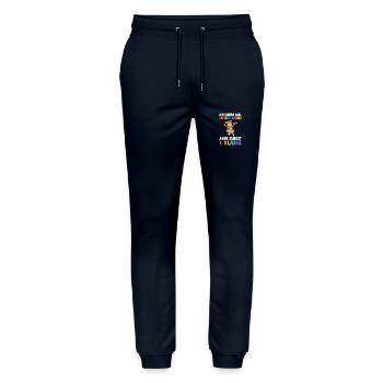 Explorer First Grade School Enrollment Schoolchild - Stanley/Stella Mover Unisex Organic Jogging Trousers - navy - Front - Marisol (170cm) & Nik (191cm)