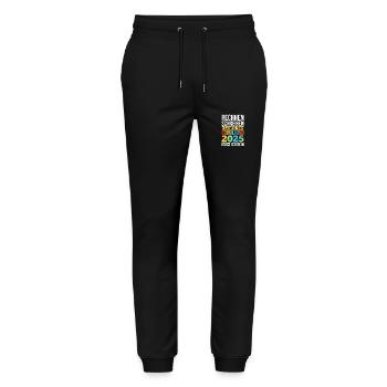 Kita Farewell First Grade School Enrollment 2025 - Stanley/Stella Mover Unisex Organic Jogging Trousers - black - Front - Marisol (170cm) & Nik (191cm)