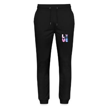 Joueurs de hockey sur gazon Hockey sur gazon - Pantalon de jogging bio MOVER Stanley/Stella unisexe - noir - Devant - Marisol (170cm) & Nik (191cm)