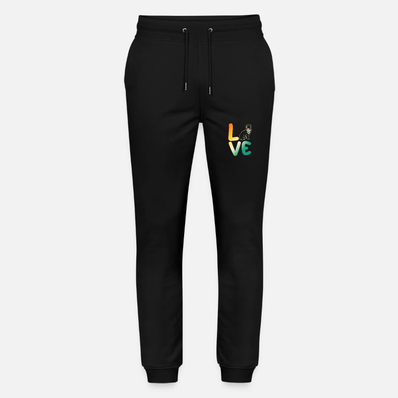 Border Collie - Stanley/Stella Mover Unisex Organic Jogging Trousers - black
