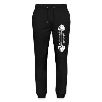 UNNAAL MUDIYUM - Stanley/Stella Unisex Bio Jogginghose Mover  - Schwarz - Vorne - Marisol (170cm) & Nik (191cm)