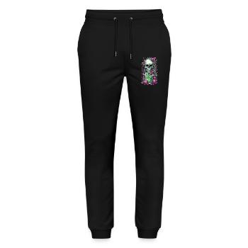 Gothic Skull Weirdcore Illustration Occult - Stanley/Stella Mover Unisex Organic Jogging Trousers - black - Front - Marisol (170cm) & Nik (191cm)