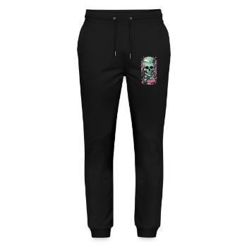 Goth Skull Candy Pastel Gothic Weirdcore Design - Stanley/Stella Unisex Bio Jogginghose Mover  - Schwarz - Vorne - Marisol (170cm) & Nik (191cm)