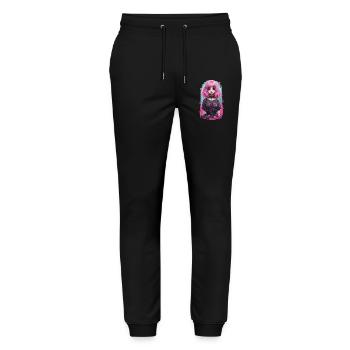 Pastel Goth Egirl Aesthetic Gothic Streetwear - Stanley/Stella Unisex Bio Jogginghose Mover  - Schwarz - Vorne - Marisol (170cm) & Nik (191cm)
