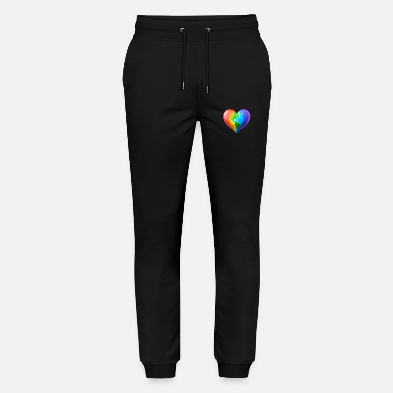 LBTQ Herz - Stanley/Stella Unisex Bio Jogginghose Mover  - Schwarz
