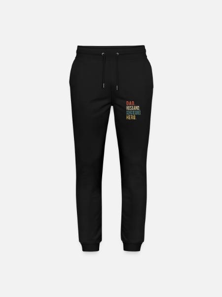 Scenic Designer Papa Husband Hero - Stanley/Stella Mover Unisex Organic Jogging Trousers - black