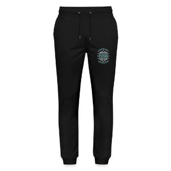 Legendär seit März 1996 limitierte Auflage - Stanley/Stella Unisex Bio Jogginghose Mover  - Schwarz - Vorne - Marisol (170cm) & Nik (191cm)