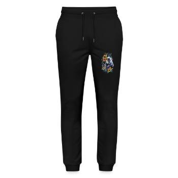 Appaloosa - Stanley/Stella Mover Unisex Organic Jogging Trousers - black - Front - Marisol (170cm) & Nik (191cm)