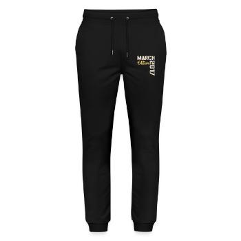 March 2017 Birthday Gift March 2017 - Stanley/Stella Mover Unisex Organic Jogging Trousers - black - Front - Marisol (170cm) & Nik (191cm)