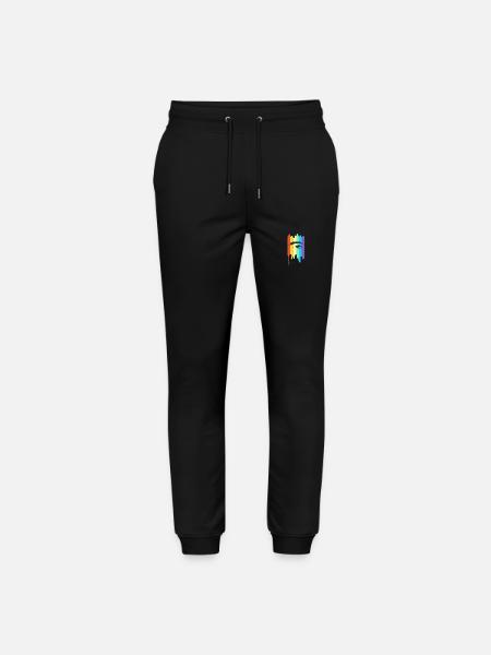 LGBT Rainbow Face - Stanley/Stella Mover Unisex Organic Jogging Trousers - black