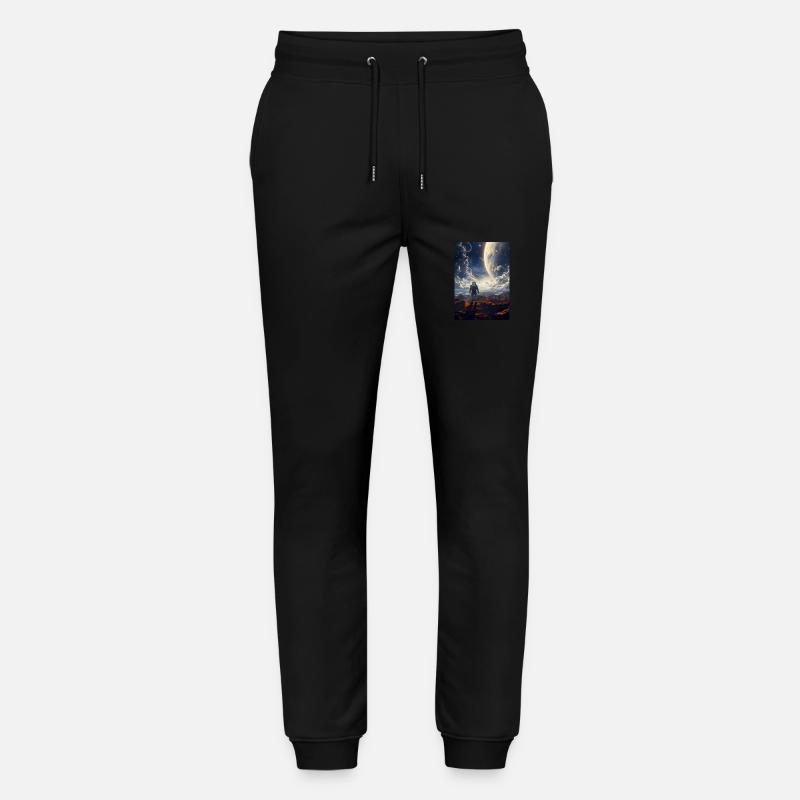 Astronaut in space - Stanley/Stella Mover Unisex Organic Jogging Trousers - black