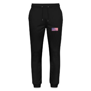 & she finally chose herself - Stanley/Stella Unisex Bio Jogginghose Mover  - Schwarz - Vorne - Marisol (170cm) & Nik (191cm)
