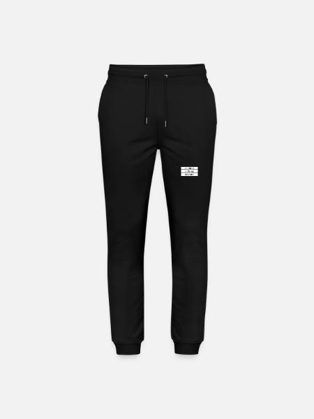 Ausdauer geht immer - Stanley/Stella Unisex Bio Jogginghose Mover - Schwarz