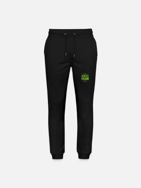 ich bin zufrieden - Stanley/Stella Unisex Bio Jogginghose Mover  - Schwarz