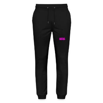 Verspätung - Stanley/Stella Unisex Bio Jogginghose Mover  - Schwarz - Vorne - Marisol (170cm) & Nik (191cm)