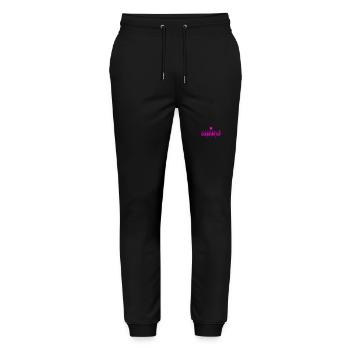Wer hat Lust auf eine Geschichte? - Stanley/Stella Unisex Bio Jogginghose Mover  - Schwarz - Vorne - Marisol (170cm) & Nik (191cm)